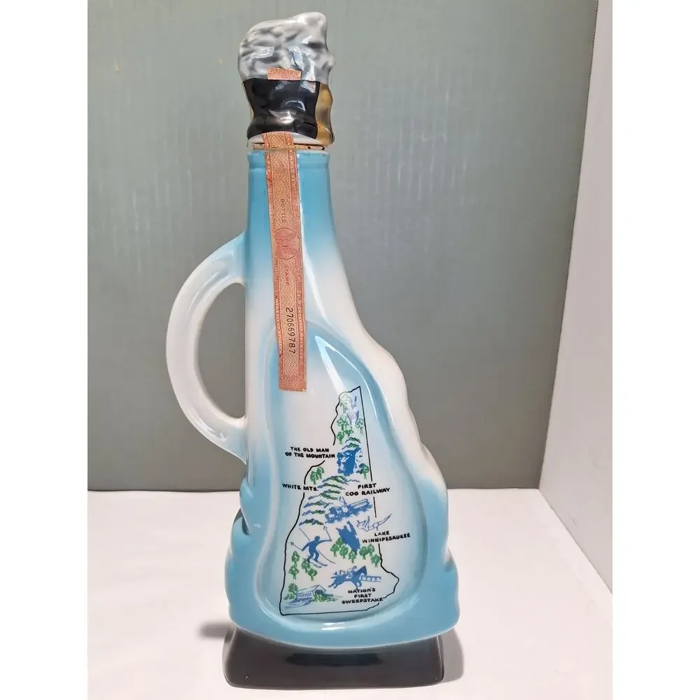 Jim Beam New Hampshire Granite State Decanter Old Man 1967 Regal China Empty